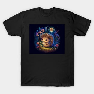 Hedgehog Fairy Tale Scene T-Shirt